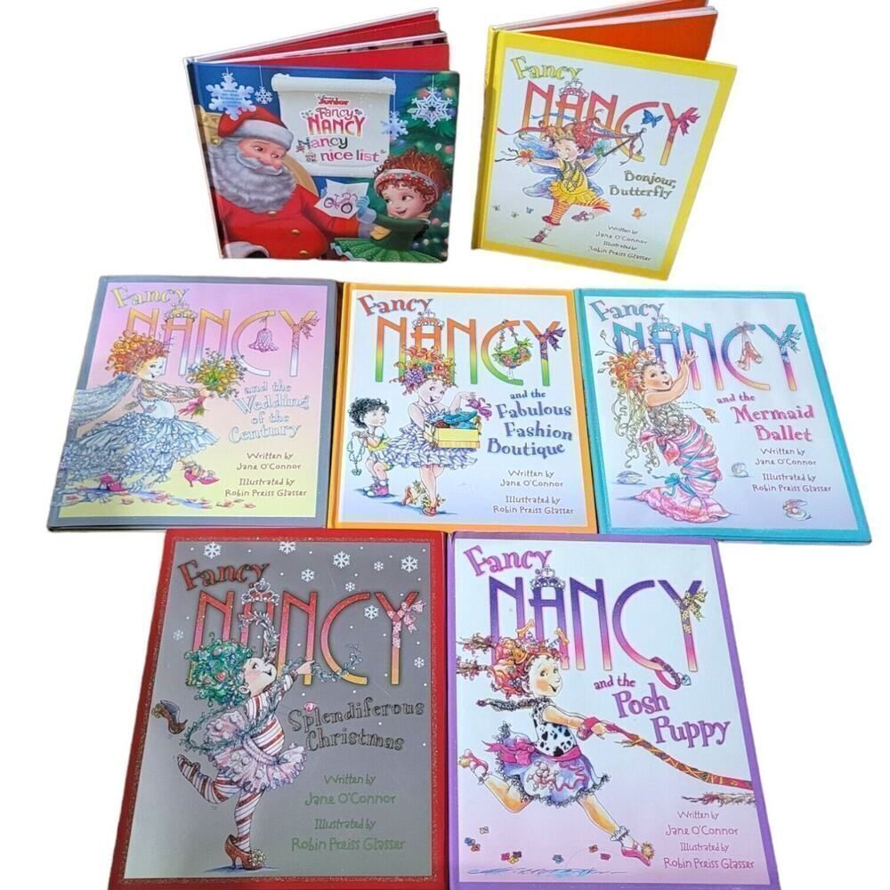 Fancy Nancy Book Bundle Set Jane O connor Hardcover Bundle of 7